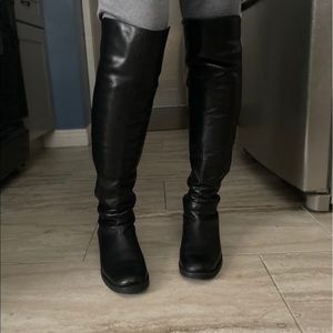 Blondo Waterproof Leather Over the Knee Boots